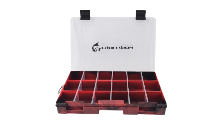 Evolution Drift Series Colored Tackle Trays - 36007_Red_Evolution_Draft_Tackle_Tray_Open