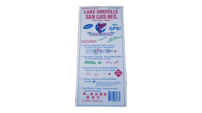 Fish N' Map Waterproof Map - 8267
