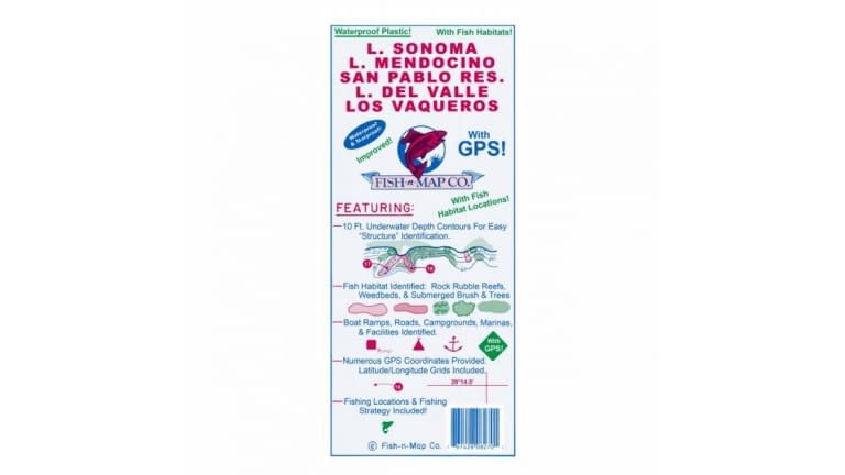 Fish N' Map Waterproof Map - 8270